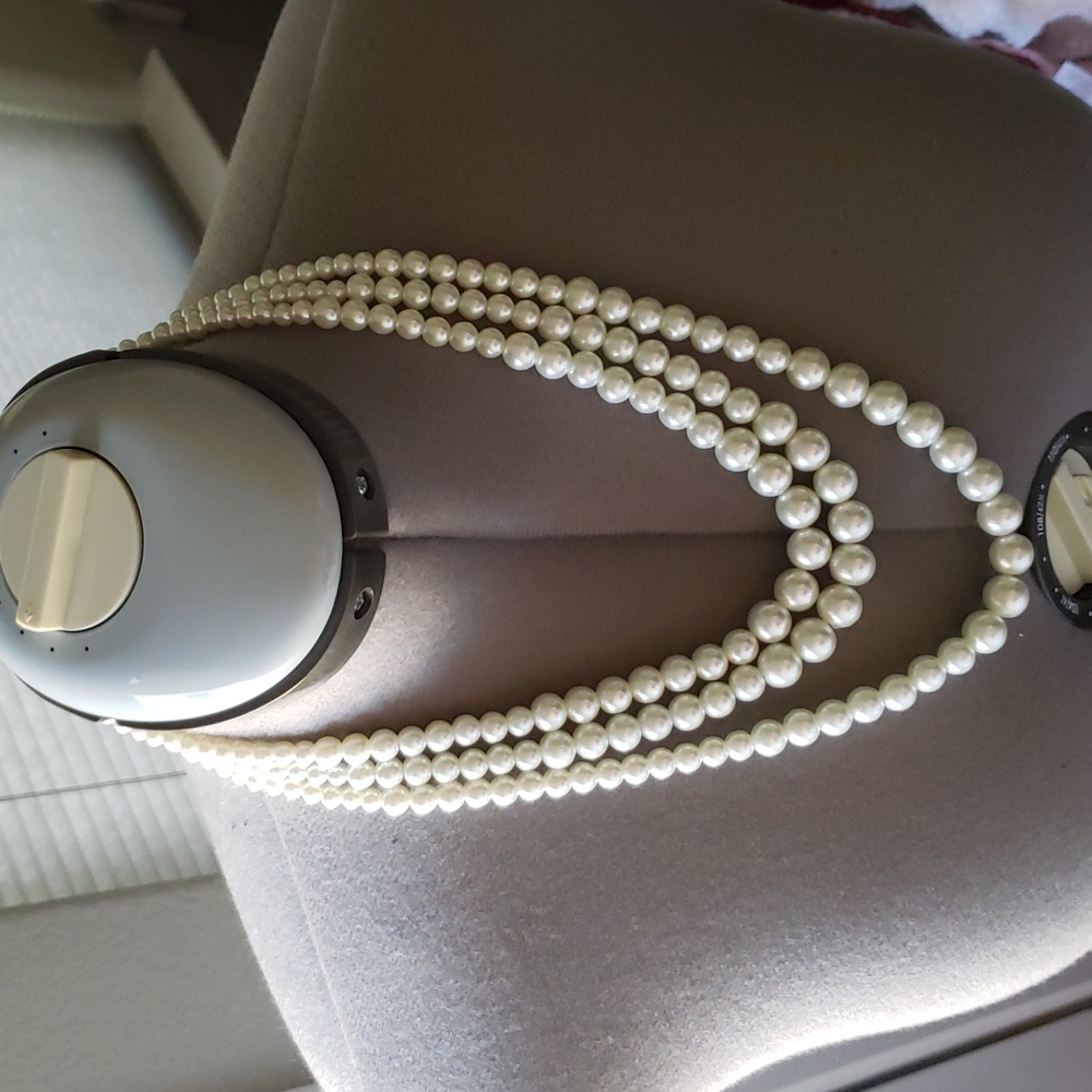 3 Strands of White Pearls